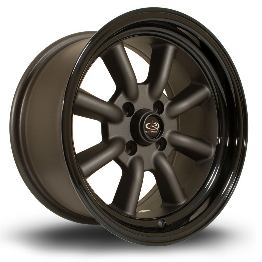 Rota Wheels<br>RK-R Flat Gunmetal Black (15″)