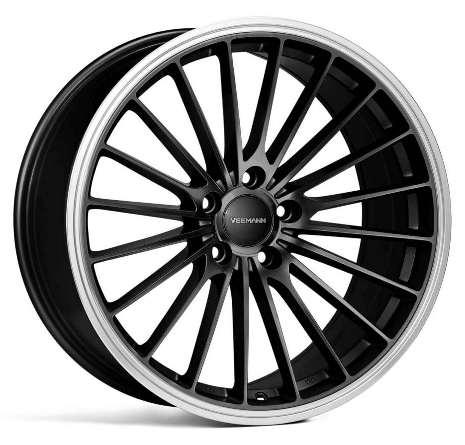 Veemann<br>V-FS36 - Black Machined Lip (20x8.5)