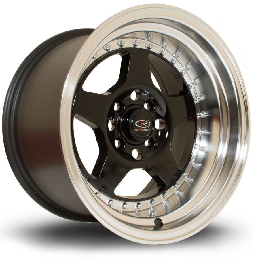 Rota Wheels<br>Kyusha Royal Black (15″)