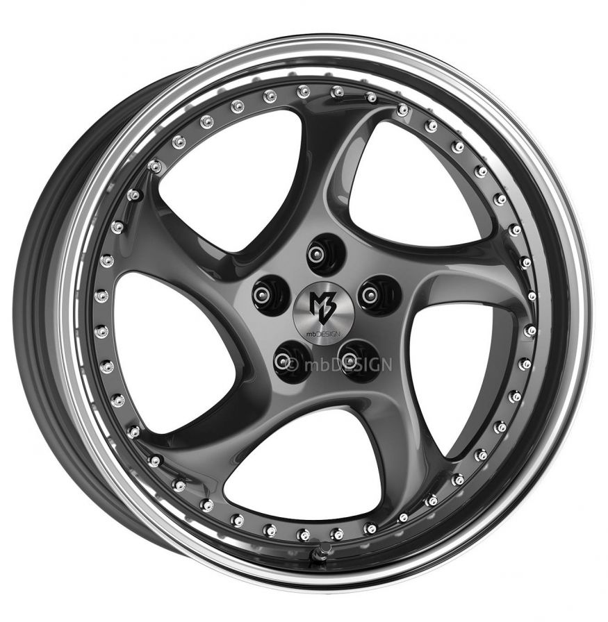 mbDESIGN<br>TURBO S - Glanzgrau poliert (19x8.5)