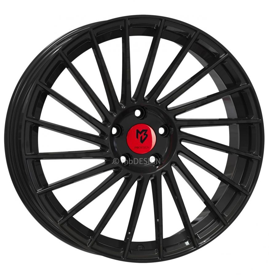 mbDESIGN<br>VR3 - Glanzschwarz (18x7.5)