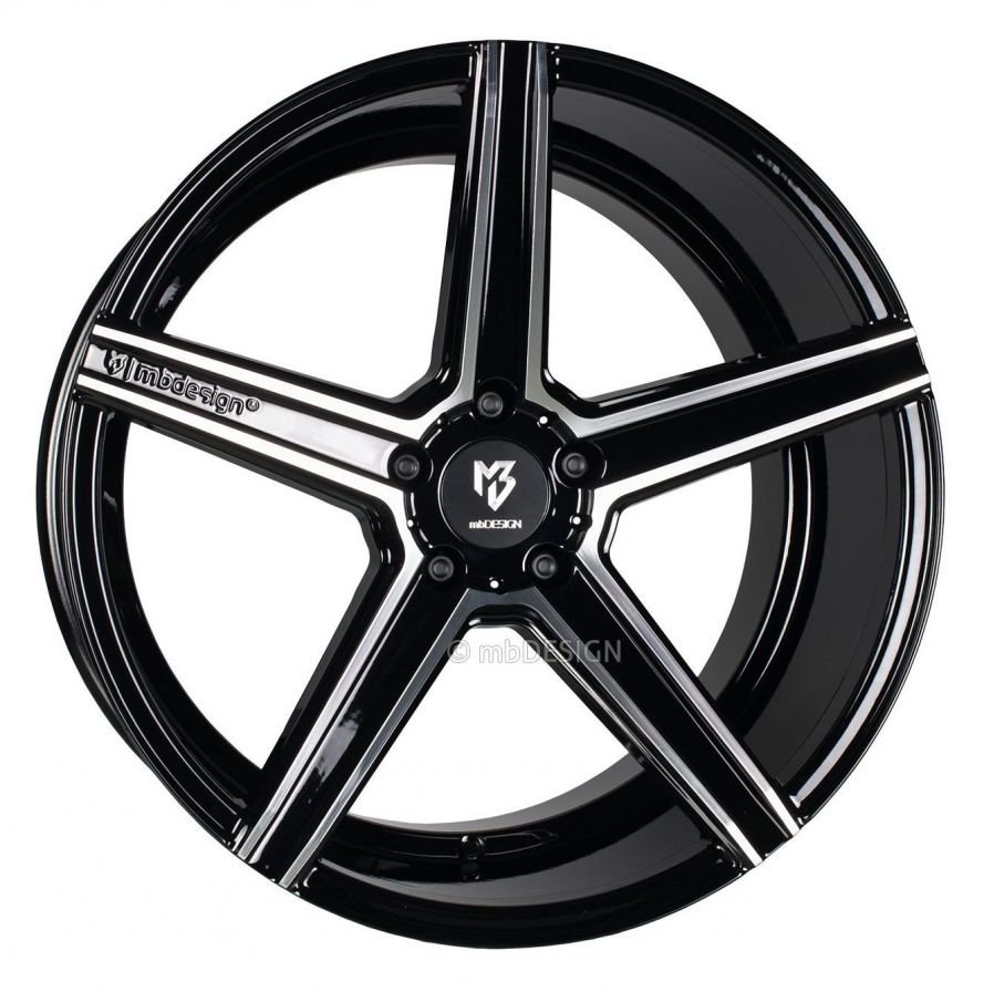mbDESIGN<br>KV1 DC - Glanzschwarz poliert (19x9.5)
