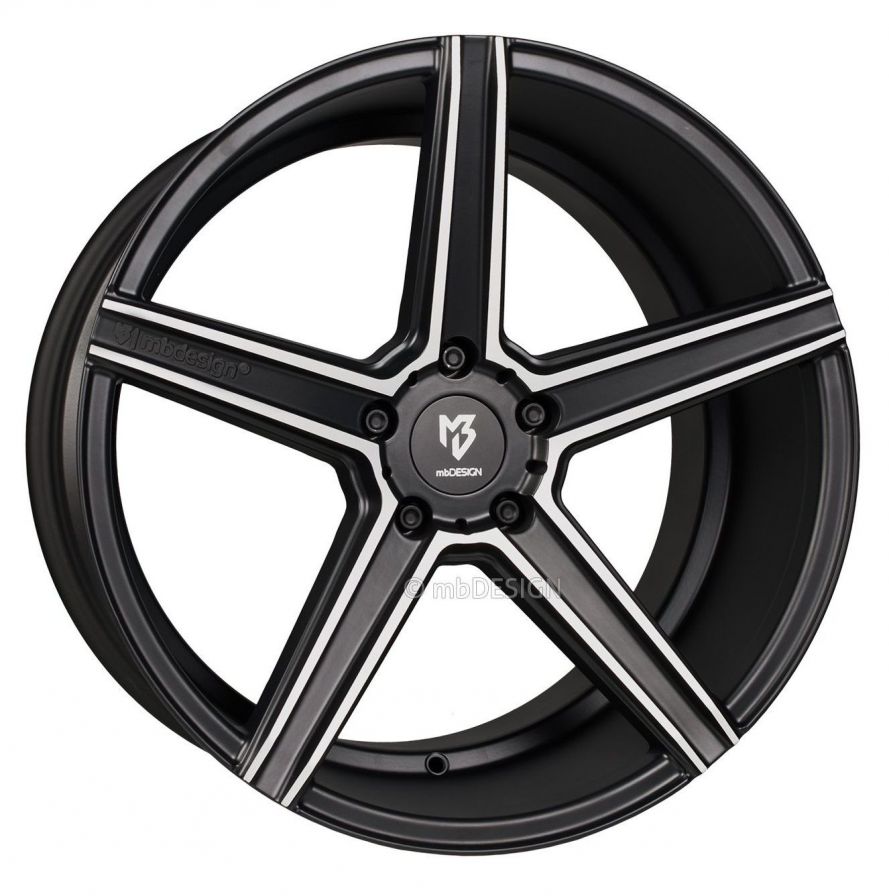 mbDESIGN<br>KV1 DC - Mattschwarz poliert (19x9.5)