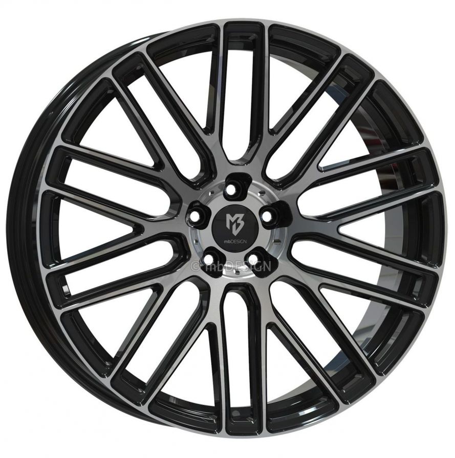 mbDESIGN<br>KV4 - Glanzschwarz poliert (22x10)