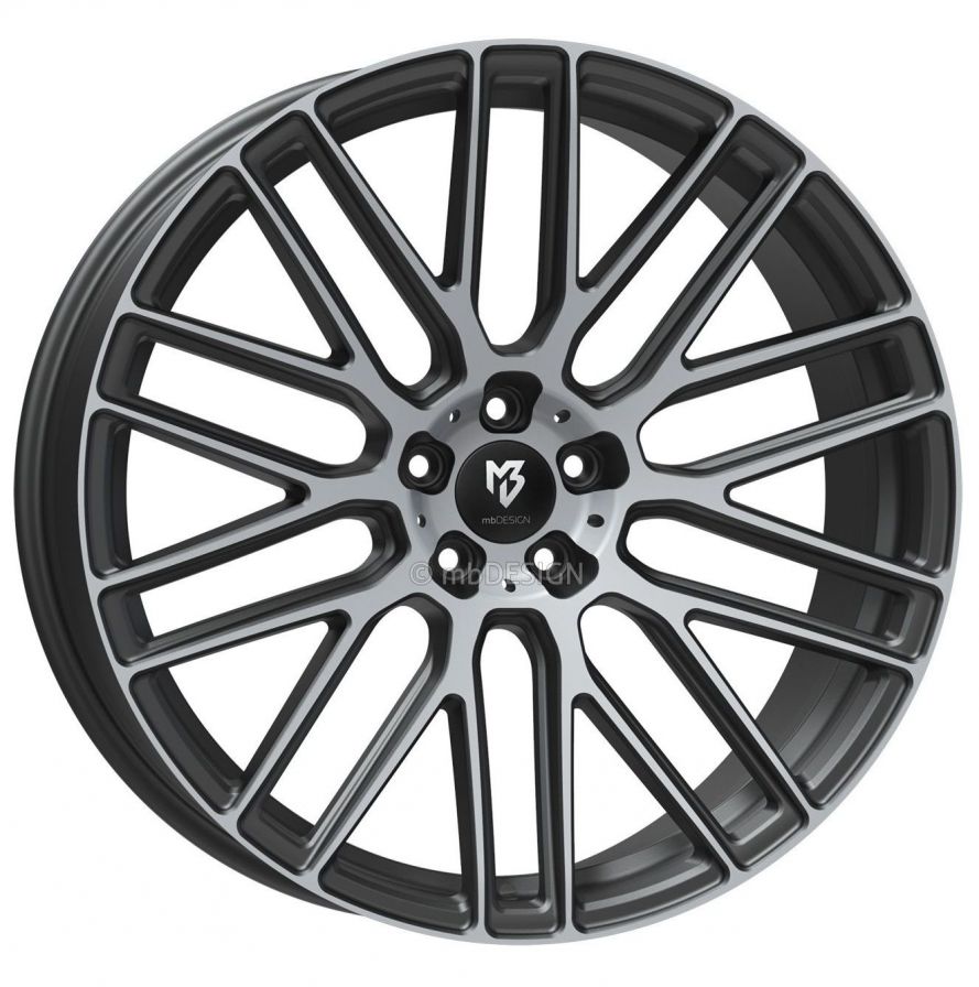 mbDESIGN<br>KV4 - Mattgrau poliert (22x10)
