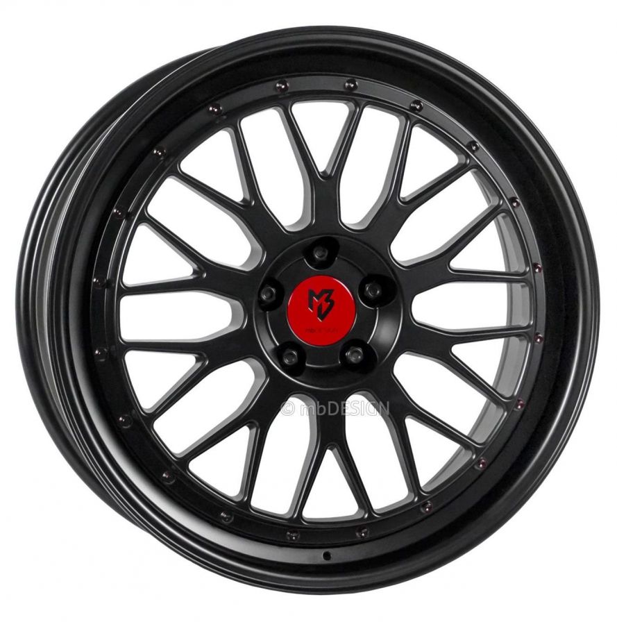 mbDESIGN<br>LV1 - Schwarz stumpfmatt (17x7)