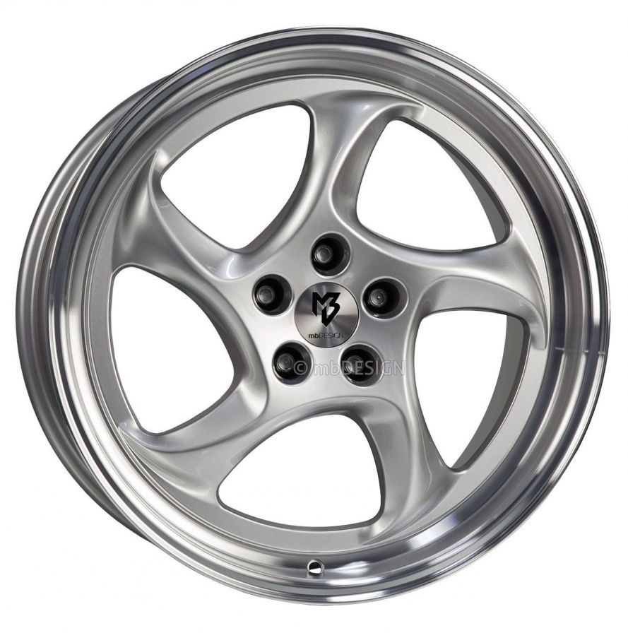 mbDESIGN<br>TURBO - Glanzsilber poliert (19x8.5)