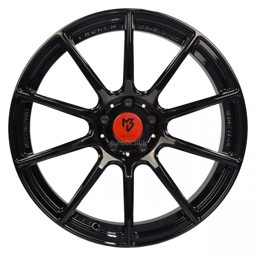 mbDESIGN<br>MF1 - Glanzschwarz (19x8)
