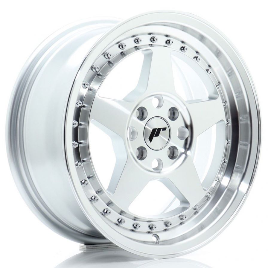 Japan Racing Wheels<br>JR6 Silver Machined (16x7)