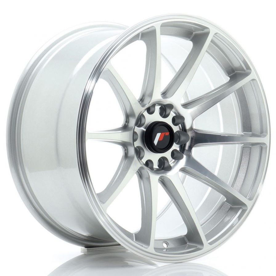 Japan Racing Wheels<br>JR11 Silver Machined (18x9.5)